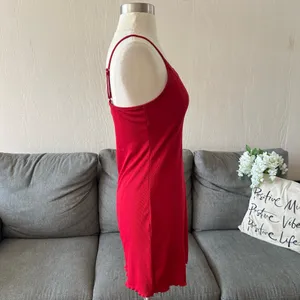 Red Lace Trim Nightgown Size XS thumbnail 7