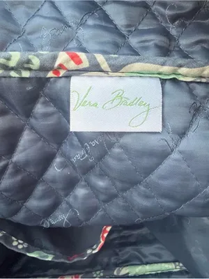Vera Bradley Weekender Floral Duffle Bag in Gray & Red Quilted Paisley Large thumbnail 7