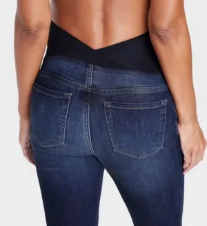 Over The Belly Skinny Maternity Jeans - Isabel Maternity byIngrid super stretch thumbnail 5