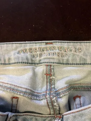 American Eagle Outfitters Jegging Jeans Womens 12 X-Long Light Wash Distressed thumbnail 7