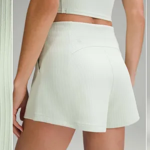 Lululemon Ribbed Softstreme High-Rise Short 2" Kohlrabi Green Size 14 thumbnail 2