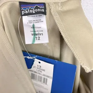 Patagonia women’s Kokawe Capri beach wood pull on pant camping size 12 NWT thumbnail 6