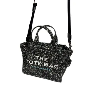 Marc Jacobs Black The Ditsy Floral Mini Traveler Tote (small) thumbnail 7