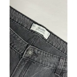 Hollister Low Rise Taper Baggy 20L W35L‎ Black Stonewashed Jeans Pants thumbnail 3