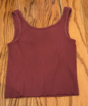 Brandy Melville Tank Cropped Red thumbnail 2