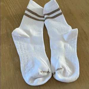 HIGH HEEL JUNGLE Metallic Retro Grip Crew Socks, NWOT thumbnail 3