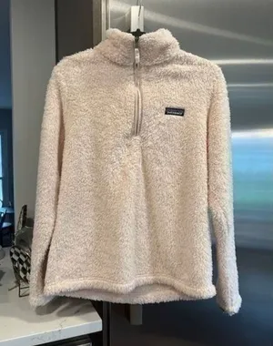 Patagonia Los Gatos Half Zip‎ Pullover Size medium cream thumbnail 1