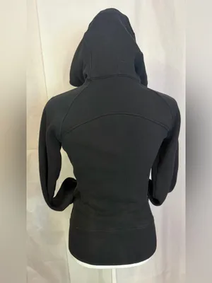 lululemon athletica Black Hooded Zip Bomber Jacket thumbnail 6
