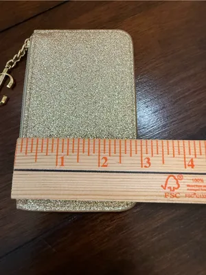 Jimmy Choo parfums glittery coin/perfume pouch, 3" x 5" thumbnail 7
