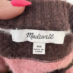 Madewell Sz XS Sweater Striped Payton‎ Pullover Coziest Yarn Merino Wool Alpaca thumbnail 4
