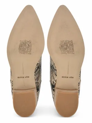 Dolce Vita Snakeskin Pointed Toe Cutout Ankle Booties Size 7.5 thumbnail 7