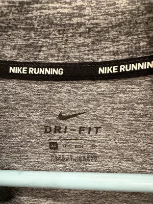 Nike Women’s Dri-Fit Running Grey Performance Quarter-Zip Sweater thumbnail 4