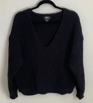 Maeve Anthropologie V neck knit sweater‎ size women's large thumbnail 1