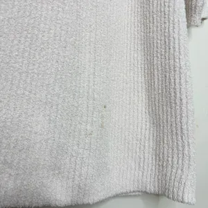 Barefoot Dreams CozyChic Knit Side Tie Ribbed Robe Almond Off White Size XL thumbnail 5