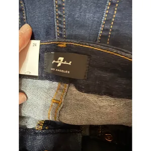 7 For All Mankind‎ Slim Illusion Luxe High Waist Ankle Skinny Jeans 24 NWT thumbnail 9