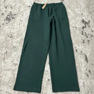 Skims Cotton Fleece Classic Straight Leg Sweatpants Size XS NWT in Spruce thumbnail 4