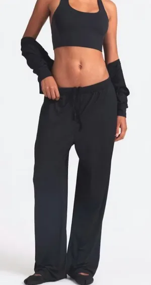 NWT NikeSKIMS Airy Wide Leg Pant in Obsidian (G13) XS thumbnail 1