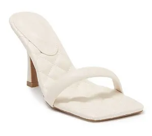 WILD DIVA LOUNGE Quilted Slide High Heel Sandal thumbnail 1