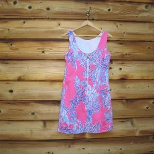 Lilly Pulitzer Cathy Samba Coral Shift Dress 4 thumbnail 5