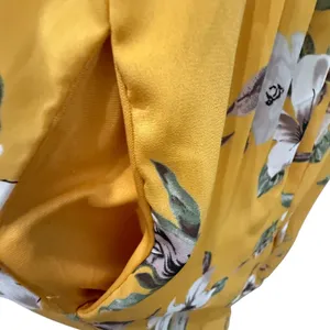 Romper Jumpsuit yellow floral size small by sienna sky perfect for fall w denim thumbnail 8