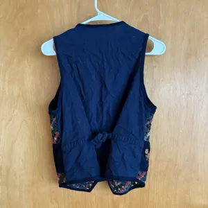 VTG Casey & Max Waistcoat Vest Womens Small Navy Fall Cardigan Style‎ India thumbnail 6