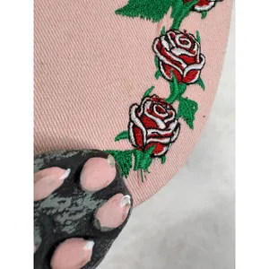 Hot Leathers Sturgis Black Hills Rally 2006‎ Hat Pink Rose Embroidered Biker Cap thumbnail 4