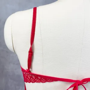 Very Sexy Chemise Nightie Slip Dress Womens‎ 10 Red Sheer Whimsy Fairy Dainty thumbnail 5