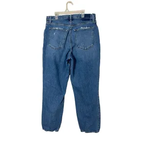 Abercrombie & Fitch Curve Love Ultra‎ High Rise 90s Straight Jeans Size 32/14 thumbnail 6