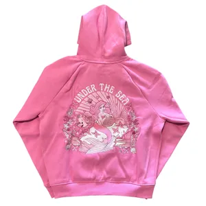 Pink Palm Puff Disney "Under The Sea" Ariel Hoodie in Pink, Size M thumbnail 4
