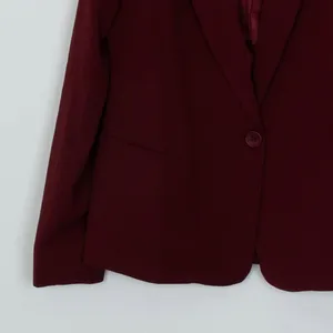 NWT Lulus Womens Suit and Score Single Breasted Blazer Size M Red Preppy‎ Career thumbnail 4