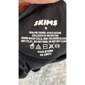 Skims Fits Everybody Scoop Neck Bralette Onyx Black Size M RN 158973 thumbnail 3