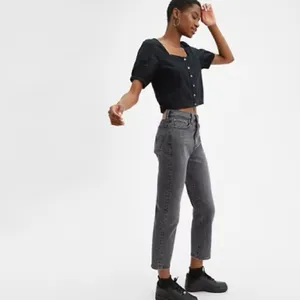 Levi's Wedgie Straight Fit Woman's Jeans in‎ Break A Leg Black Size 26 thumbnail 10