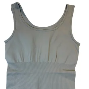 Shapewear Bodysuit Sleeveless Tank Top Gray Women’s size large NEW thumbnail 2
