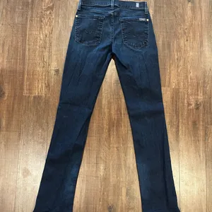 7 for All Mankind Straight Leg Women Size 27 Blue Jean Low Rise Dark Wash thumbnail 7