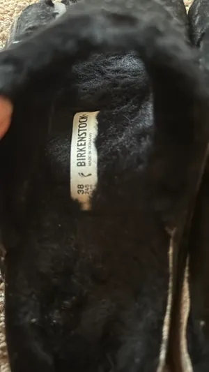 Arizona Birkenstock Shearling Sandals Women’s black thumbnail 7