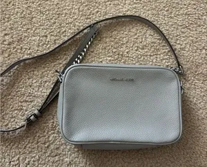 Michael Kors Light Gray Crossbody Bag thumbnail 1