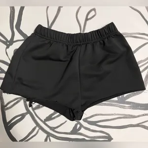 Basic Black Cut Off Sweat Shorts Never Worn. Women’s Sz Small. thumbnail 3