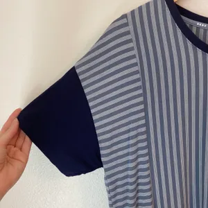 Striped Oversized Short Sleeve Tee T-shirt Top thumbnail 2