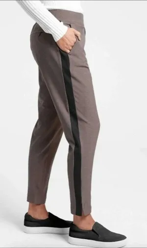 Athleta Brooklyn Plaid Ankle Pants Size: 12 thumbnail 1
