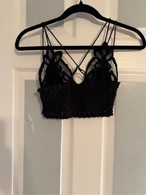 Free People Adella Bralette with Crochet Detail thumbnail 3