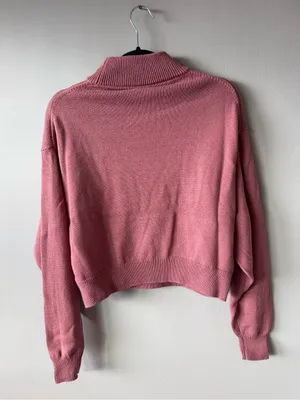 Wilfred Free Aritzia Women’s Merino Wool Mauve Mock Neck Sweater Medium thumbnail 9