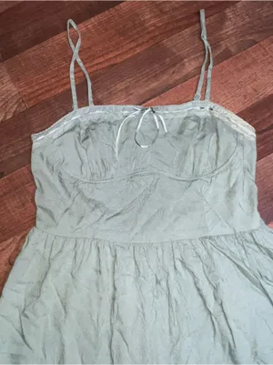 Aeropostale Olive Green Spaghetti Strap Mini Dress medium thumbnail 2