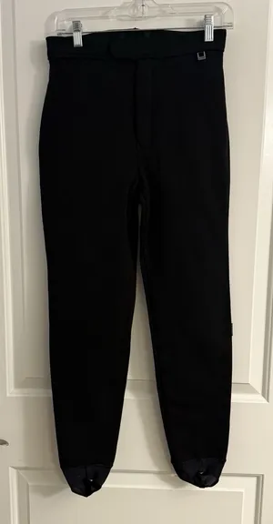 Roffe Jett Womens Black Vintage 80s Ski Snowboard Snow Pants Size 6 Stretch USA thumbnail 1
