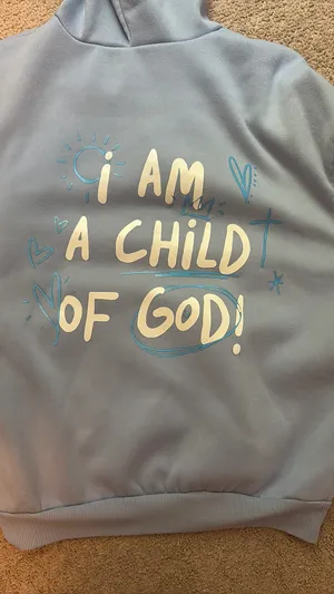 Blue “I Am A Child of God” Sweatshirt thumbnail 2