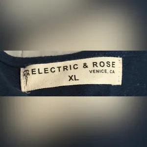 Electric & Rose Deep Blue Maxi Dress Linen Blend Size‎ XL NWT thumbnail 2