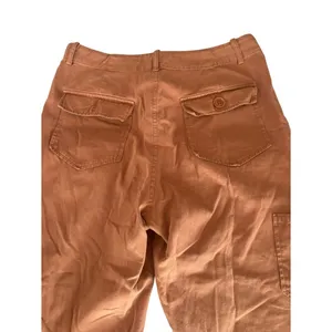 Le Lis Collection Cargo Pants Straight Leg Rust Orange Cotton Womens Medium thumbnail 3