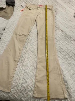 Fiorucci boot cut cream-colored denim Pants Size 29 thumbnail 3