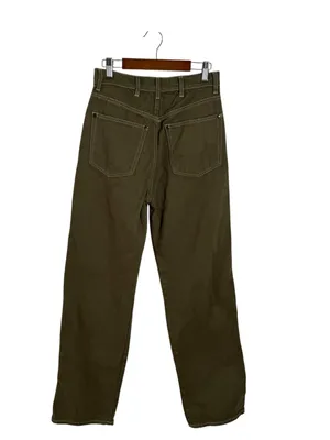 Reformation Cowboy High Rise Straight Jeans Kalamata Green Size 26 thumbnail 3