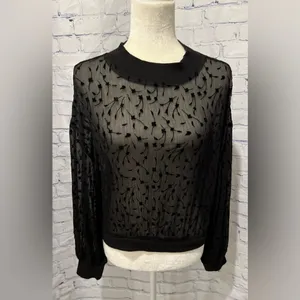 ZARA Combination Crop Top large Black thumbnail 2