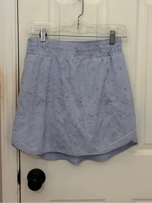 Lululemon Hotty Hot High Rise Skirt in Gravel Dust Pastel Blue thumbnail 7